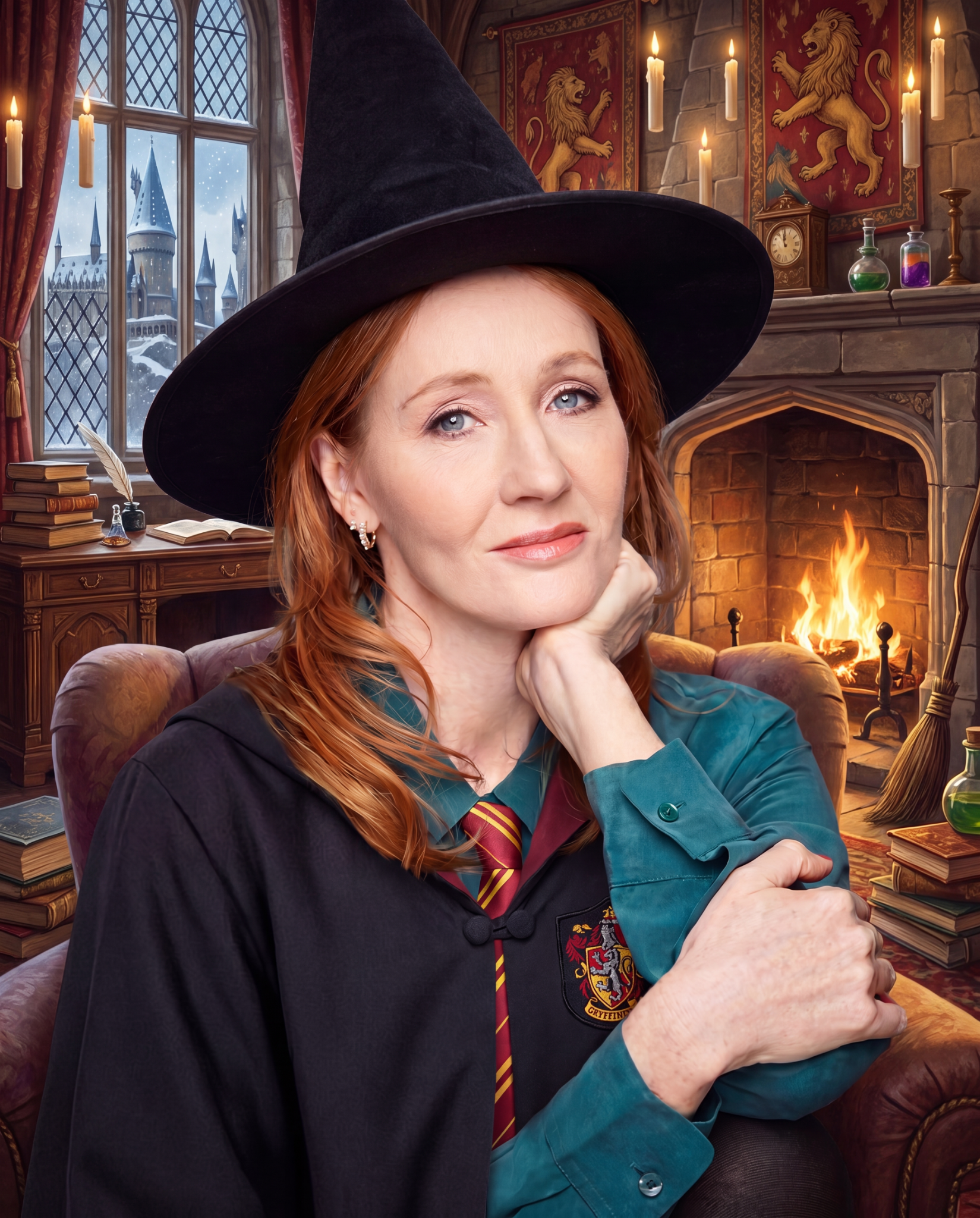 Portrait of author J.K. Rowling